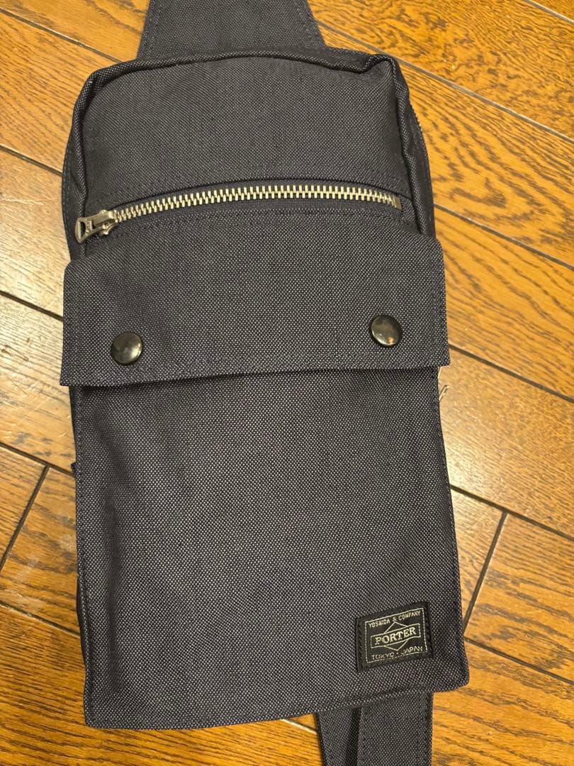 【美品】ポーター スモーキー ワンショルダーバッグ ボディバッグ ブラック