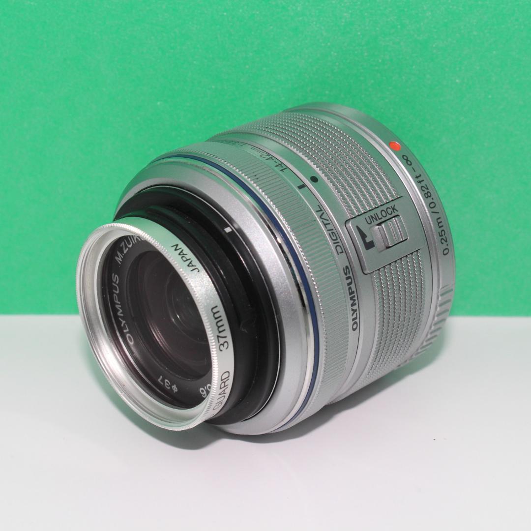 【美品・動作確認済】OLYMPUS 14-42mm F3.5-5.6 標準レンズ