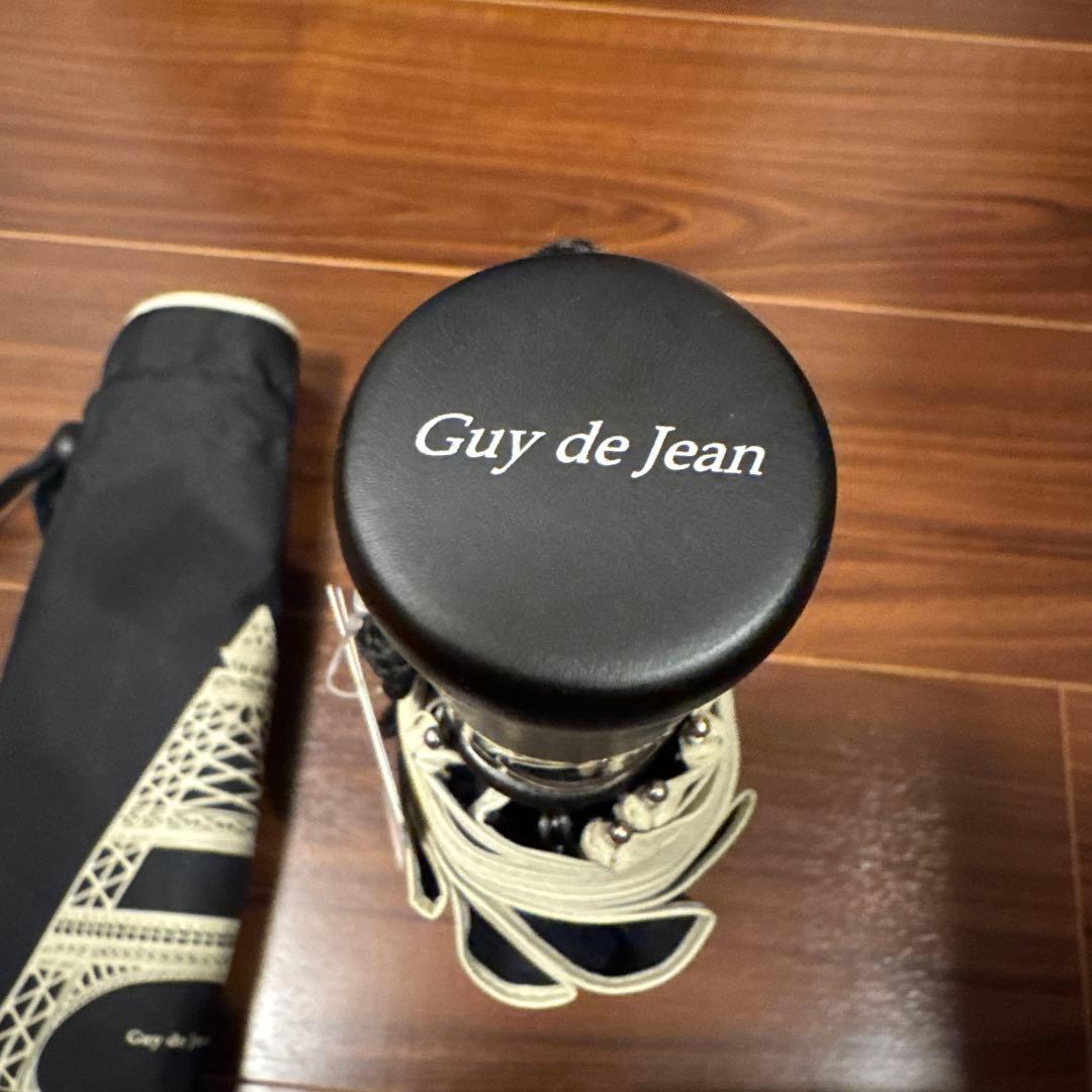 Guy de jean ギィドゥジャン　折り畳み傘　エッフェル塔　黒　新品未使用