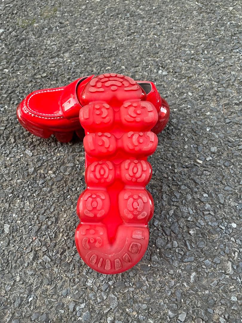 grounds ローファー　赤