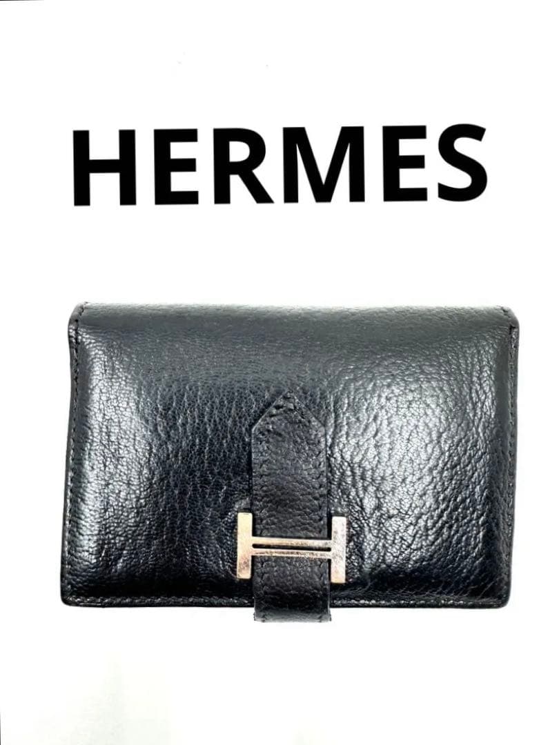 HERMES エルメス ベアン 名刺入れ カードケース ◻︎J刻印 （37_19）