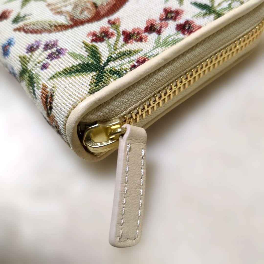 Coquette　コケット　ゴブラン　ラウンドファスナー　長財布