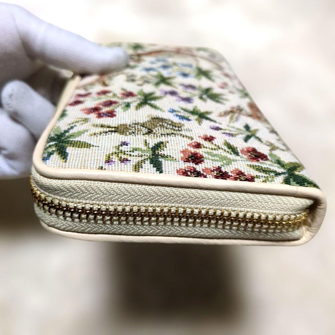 Coquette　コケット　ゴブラン　ラウンドファスナー　長財布