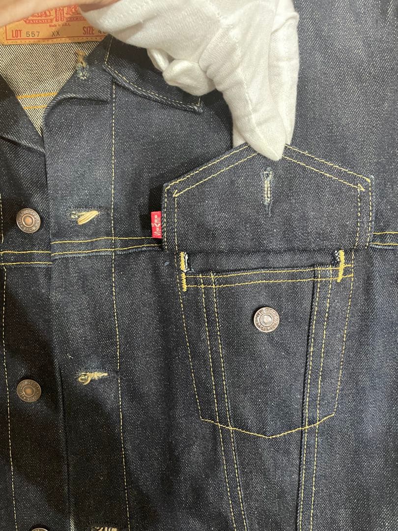 【ほぼ新】Levi's Lot 557 XX サイズ48 ボタン裏555 濃紺