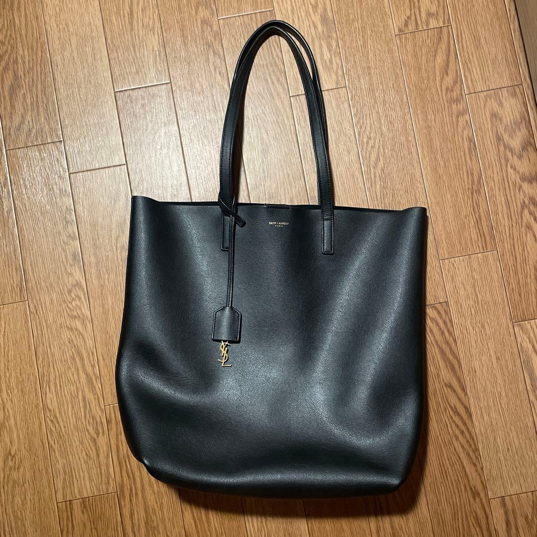 SAINT LAURENT サンローラン トートバッグ ブラック レザー