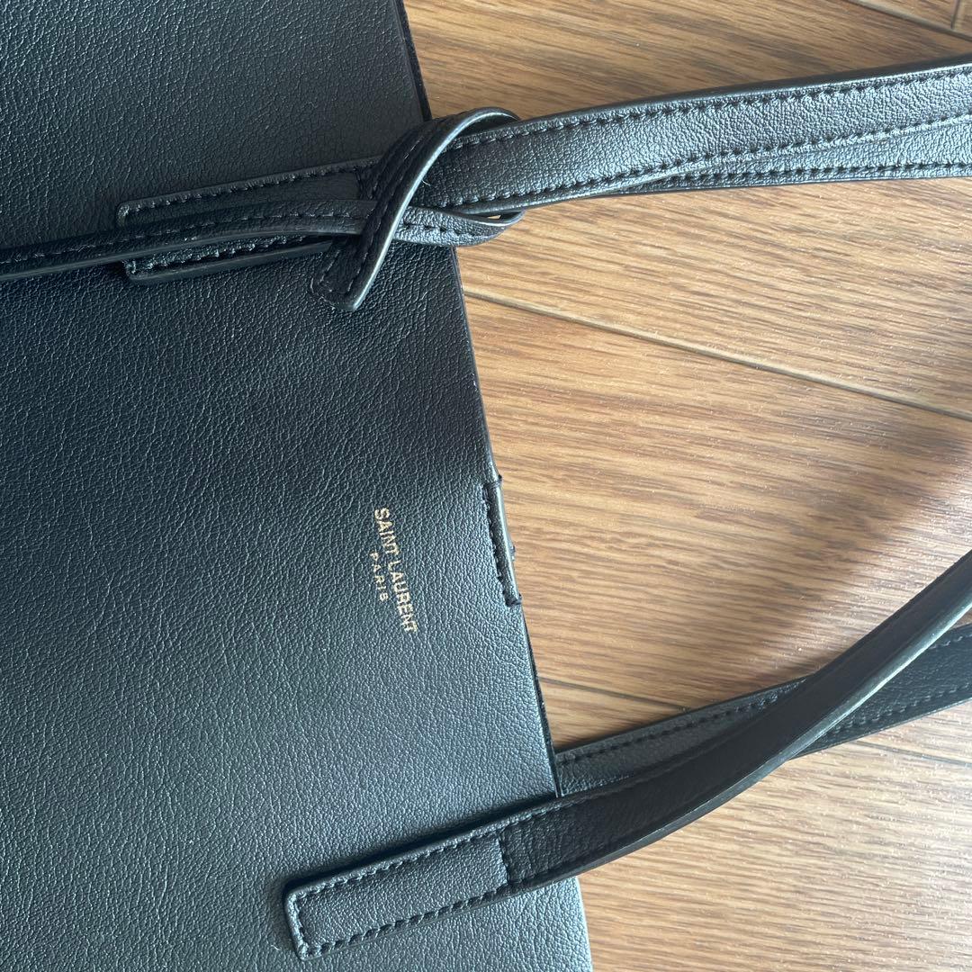 SAINT LAURENT サンローラン トートバッグ ブラック レザー