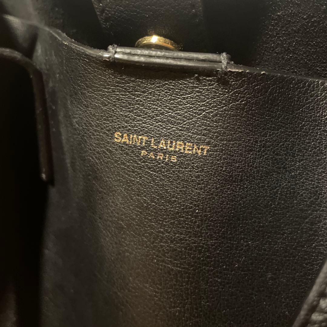SAINT LAURENT サンローラン トートバッグ ブラック レザー