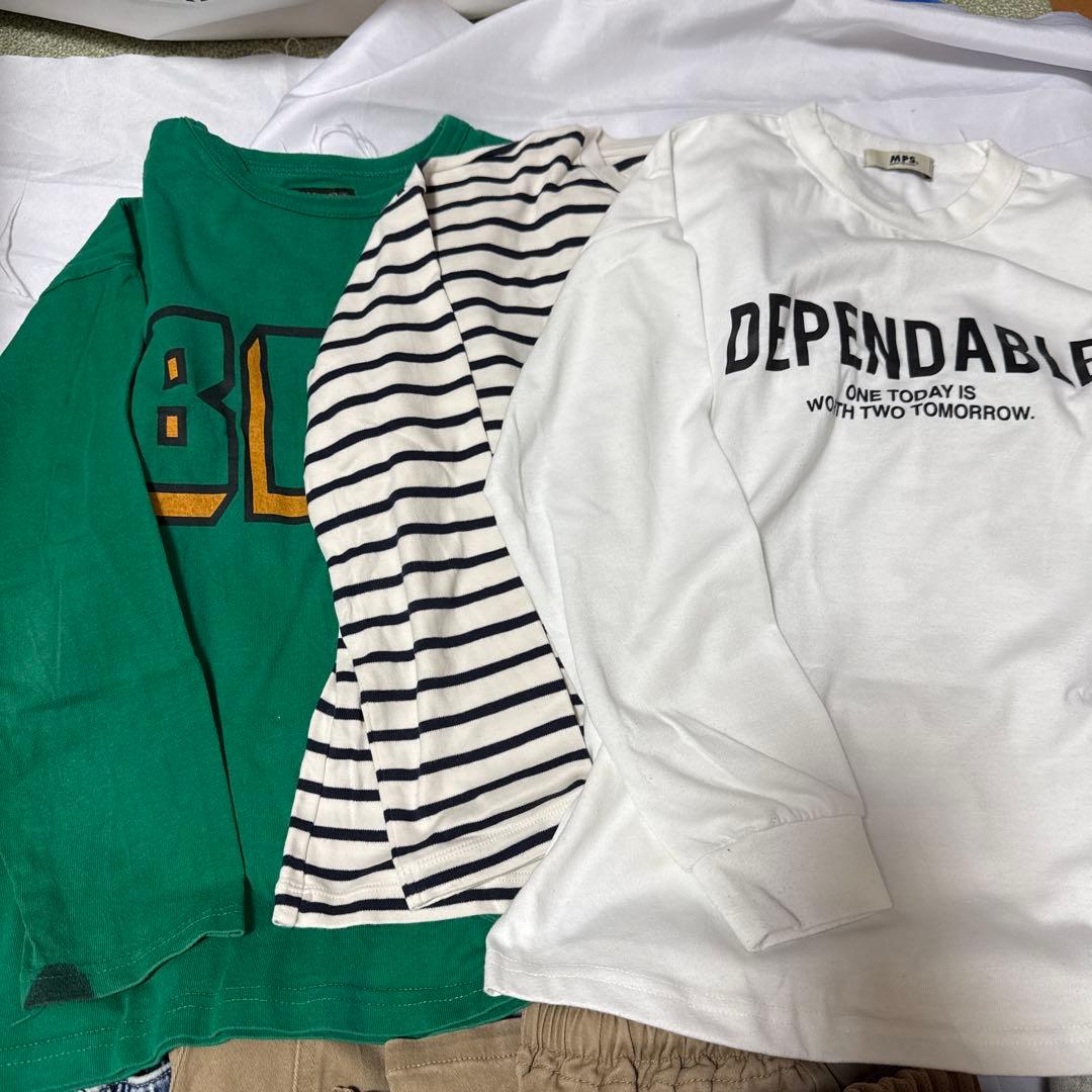 美品　140 男の子　まとめ売り　トレーナー　パーカー　ロングパンツ　2７点