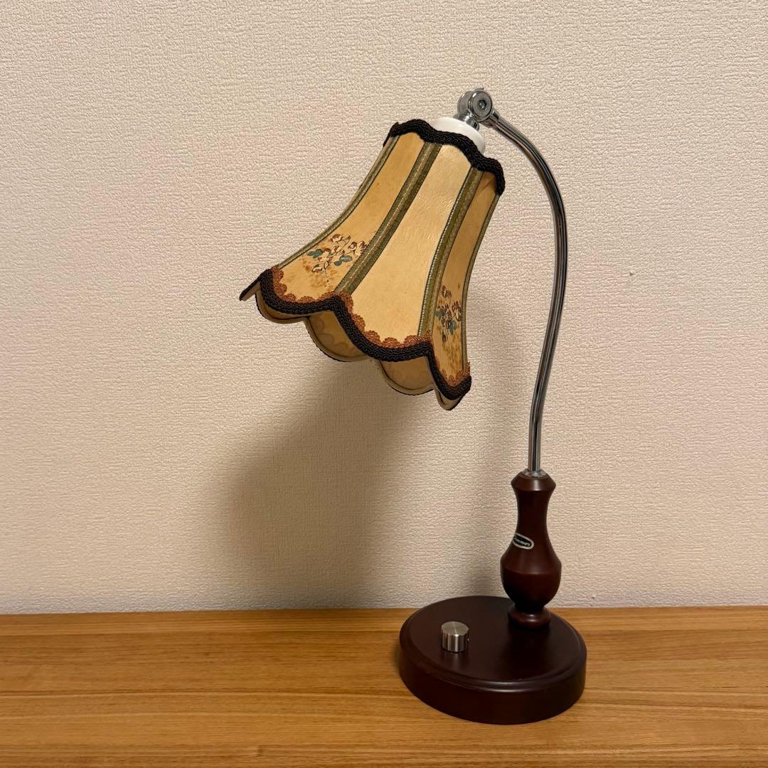 レトロ　スタンドライト 調光　アンティーク　花柄　新日本照明 Dimmer