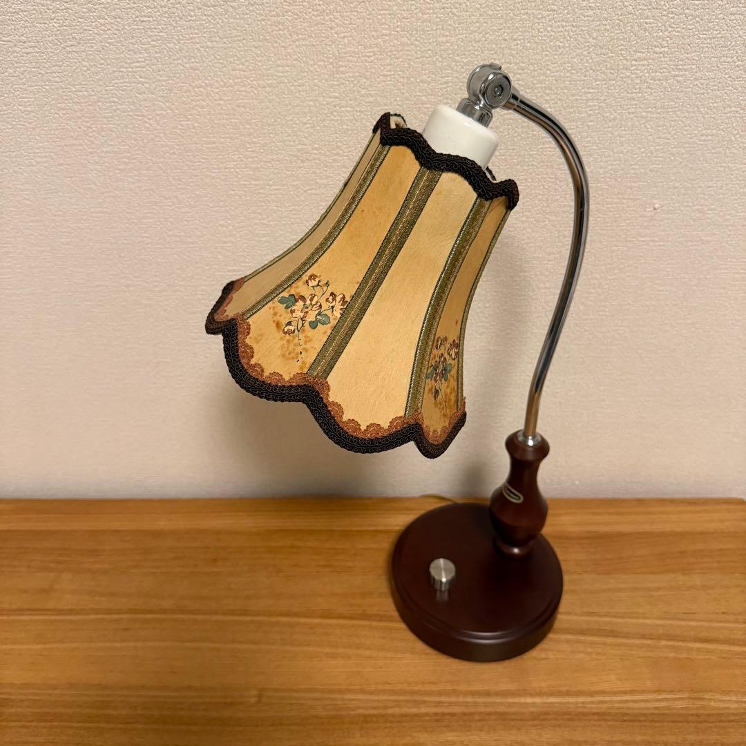 レトロ　スタンドライト 調光　アンティーク　花柄　新日本照明 Dimmer