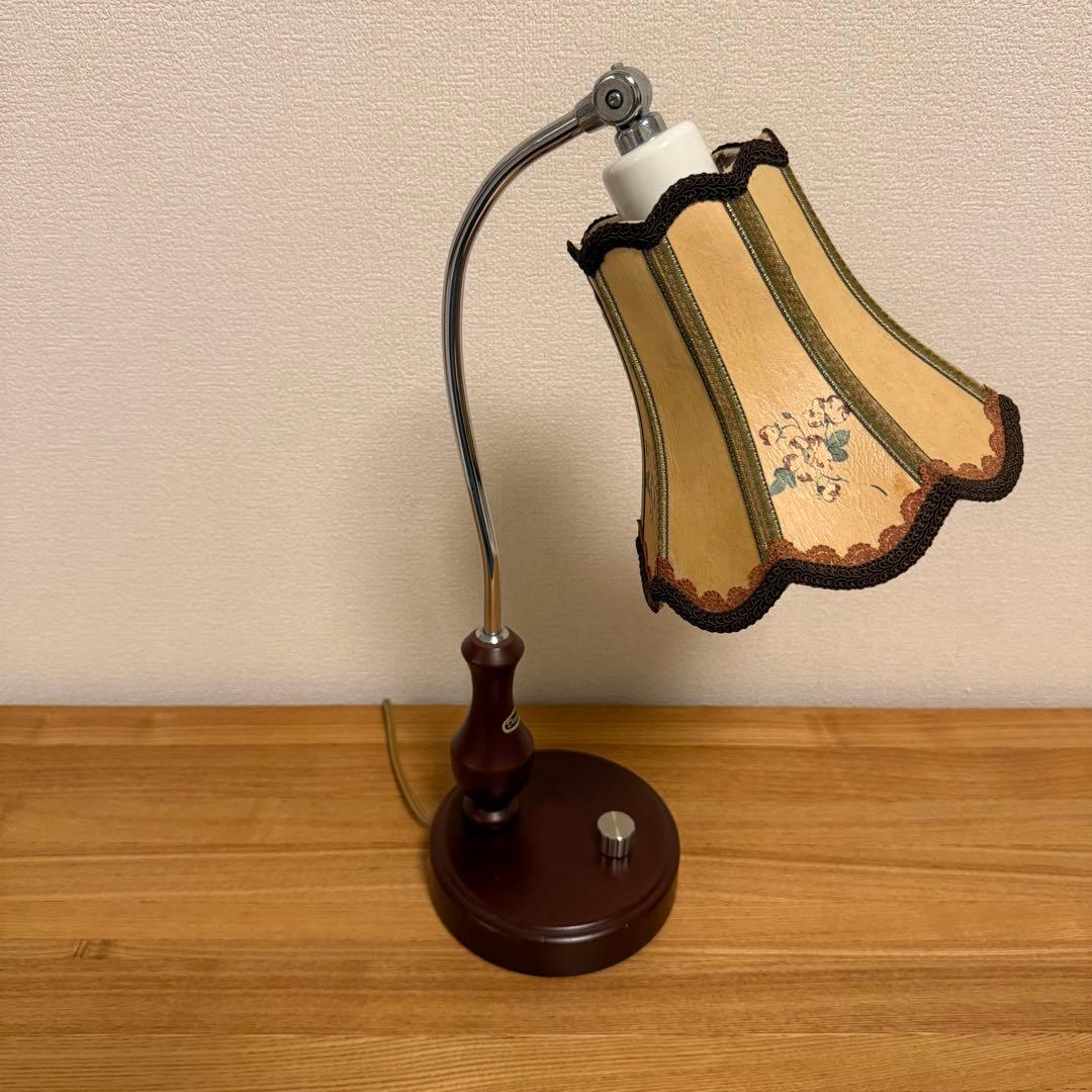 レトロ　スタンドライト 調光　アンティーク　花柄　新日本照明 Dimmer