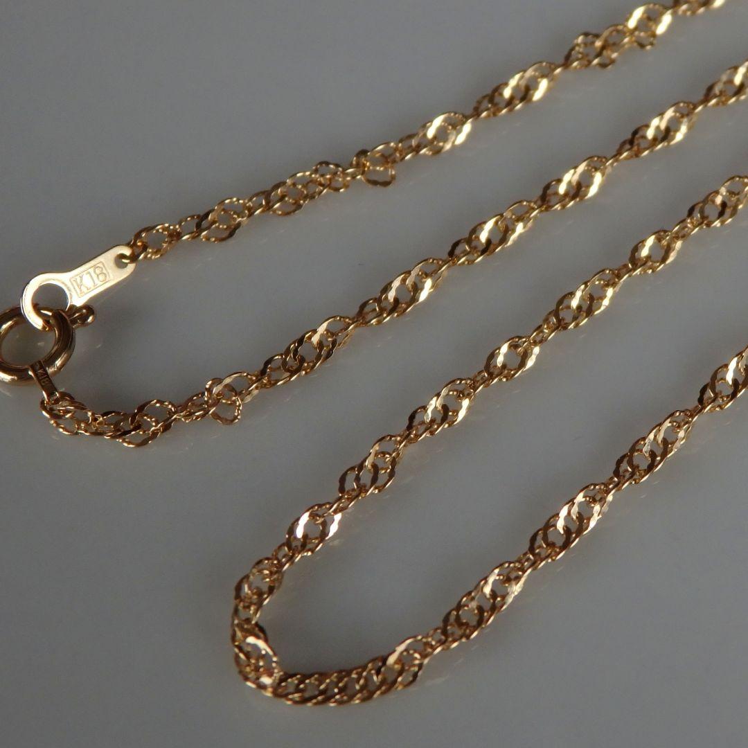 lucky様　k18ネックレス　スクリューチェーン　1.85㎜幅