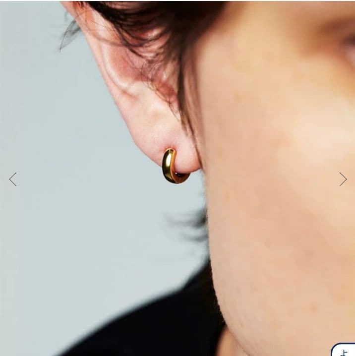 【4℃ HOMME+】片耳用ピアス(カラー：ゴールド)