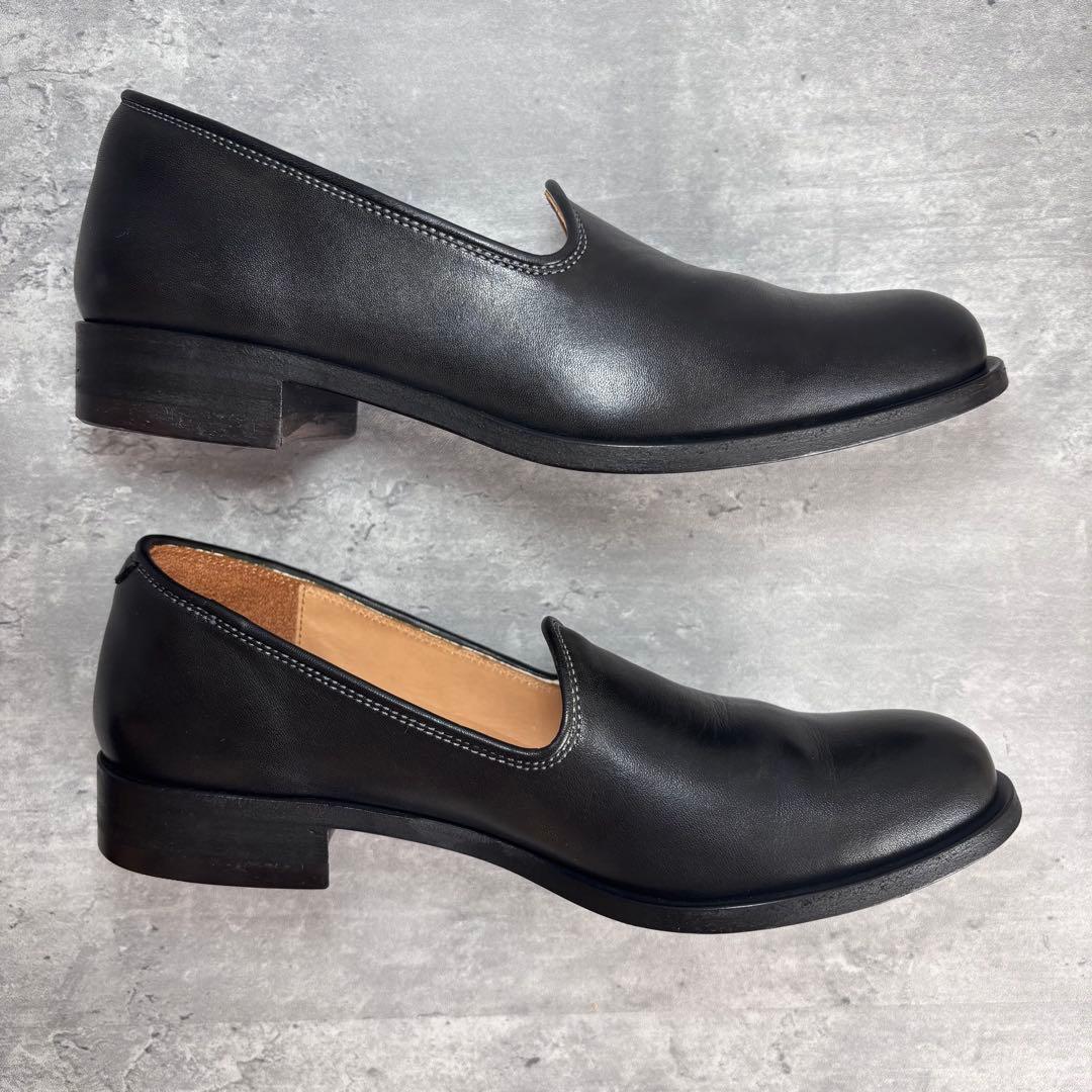 【極美品】MOTO モト スリッポン ブラック 本革　レザーシューズ　一枚革