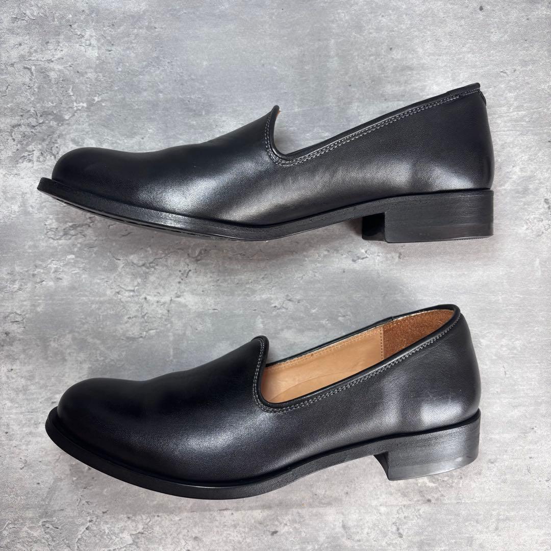 【極美品】MOTO モト スリッポン ブラック 本革　レザーシューズ　一枚革