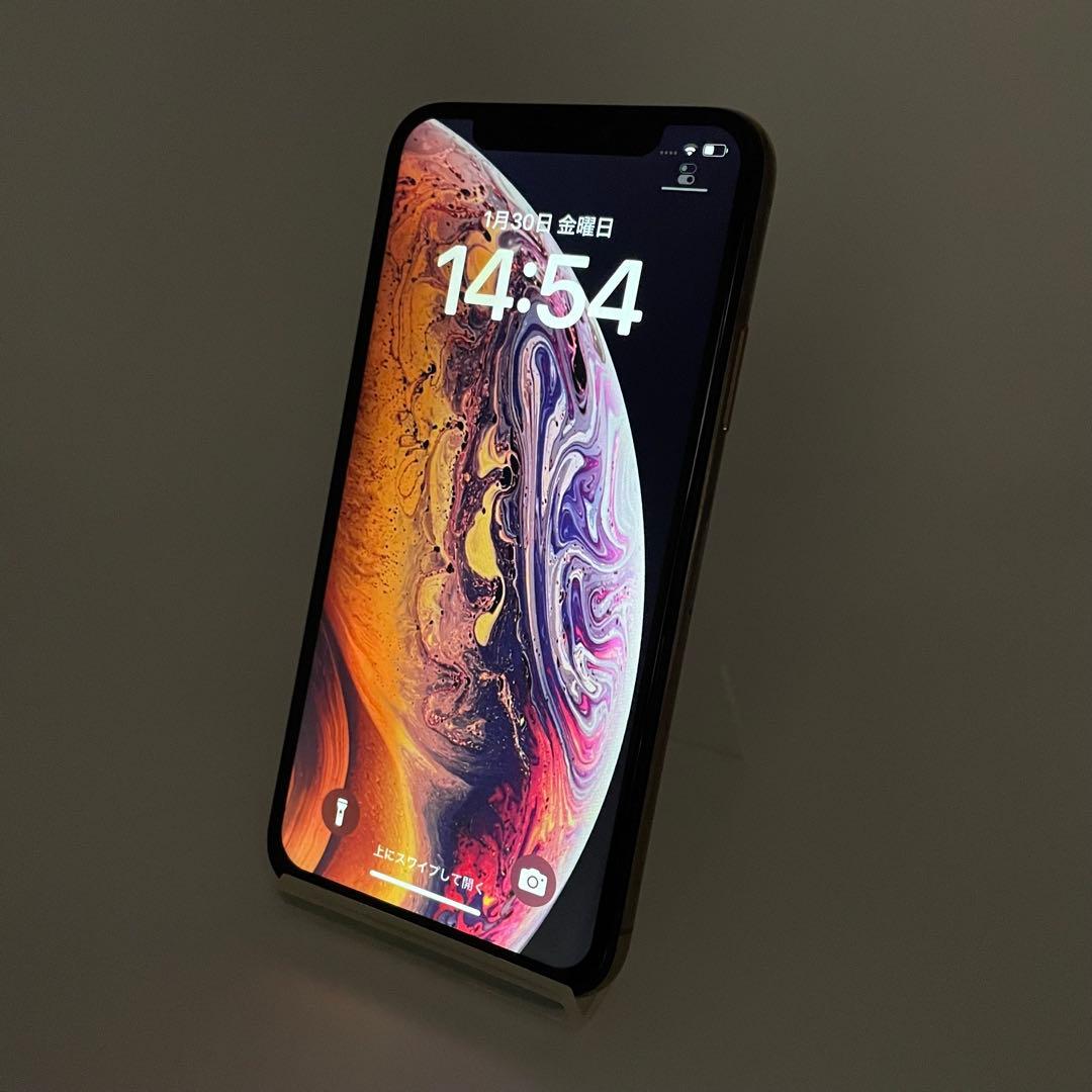 iPhone XS 256GB ケース付き バッテリー最大容量100% 4810