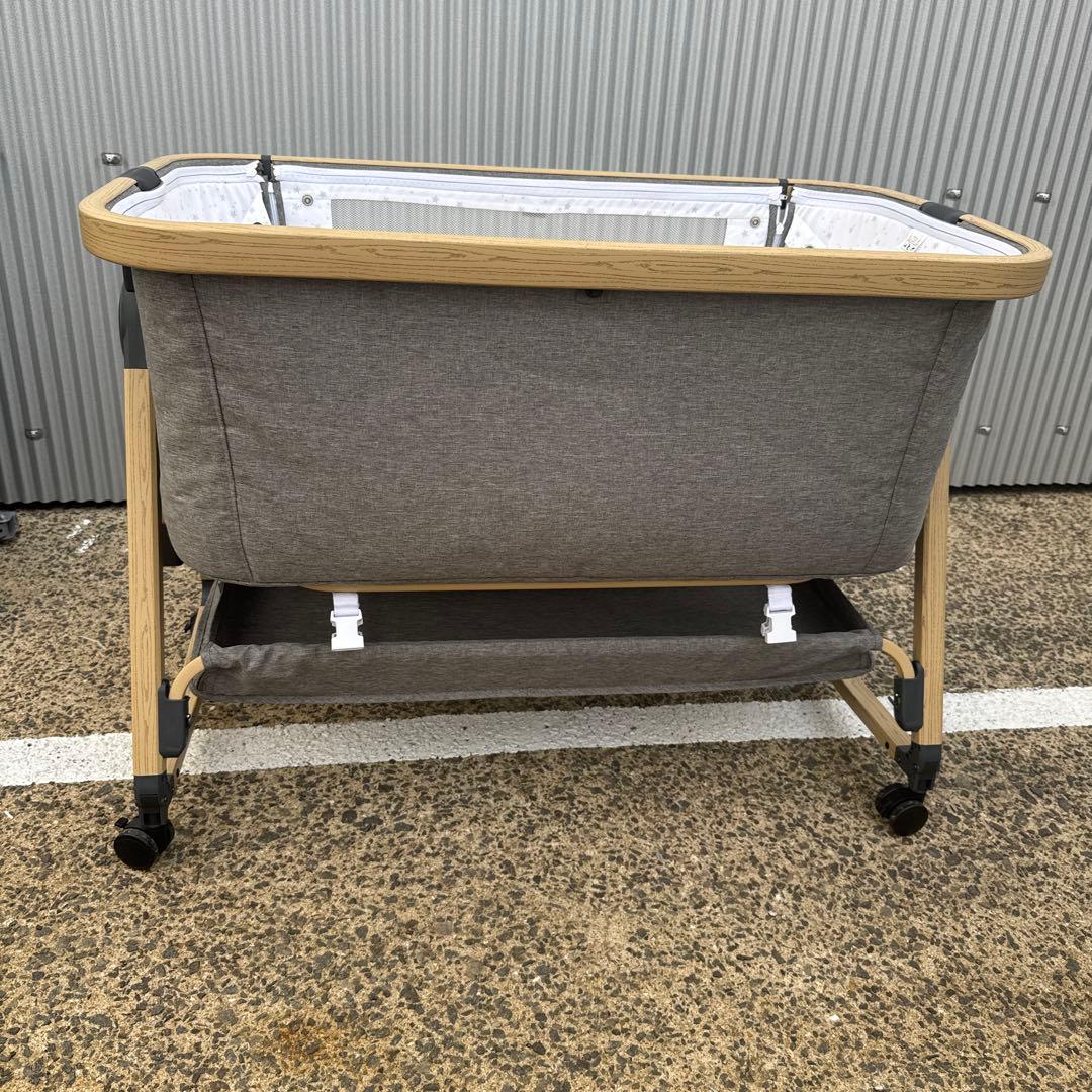 山087美品ベビーベッド グレー playkids Maydolly HZDMJ