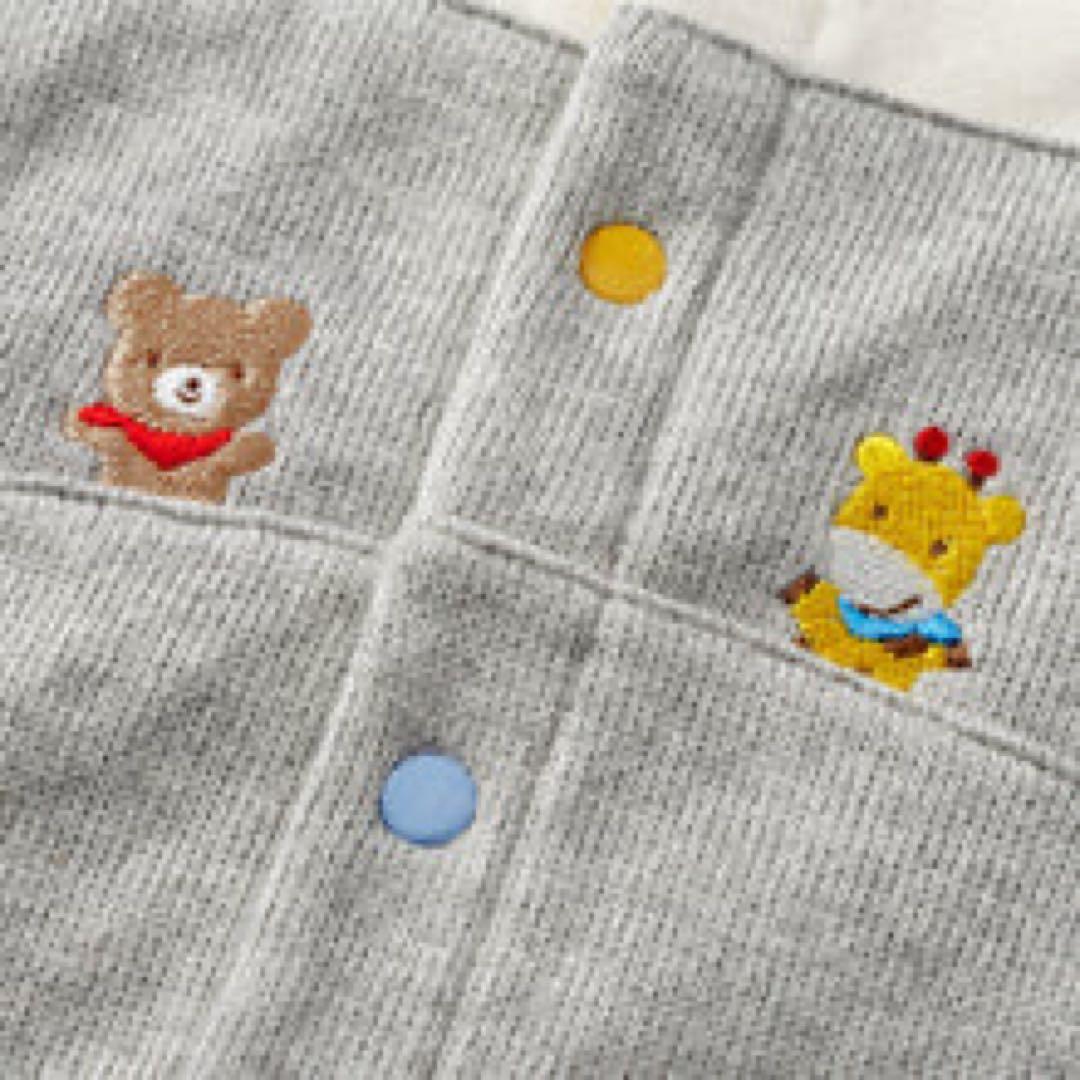 タグ付き未使用　ミキハウス　秋冬用カバーオール　70