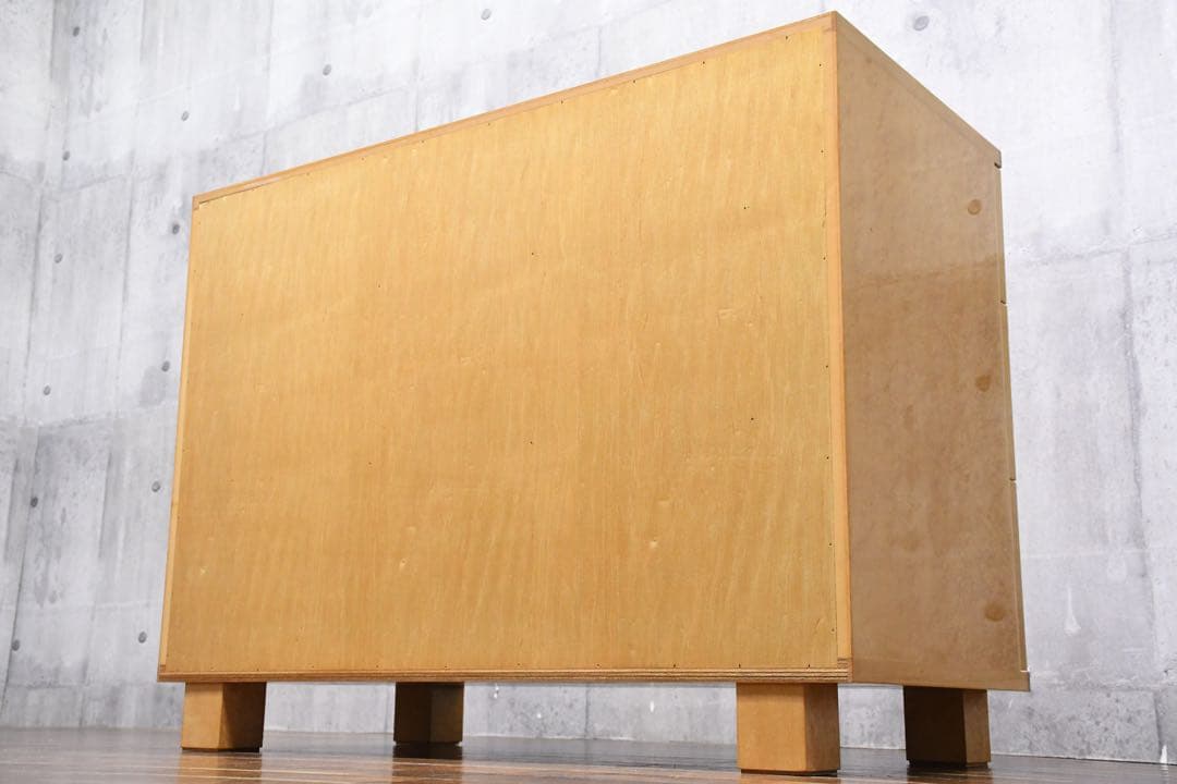 EBK26 IDC大塚家具 スプレンダー 3段チェスト バーズアイメープル