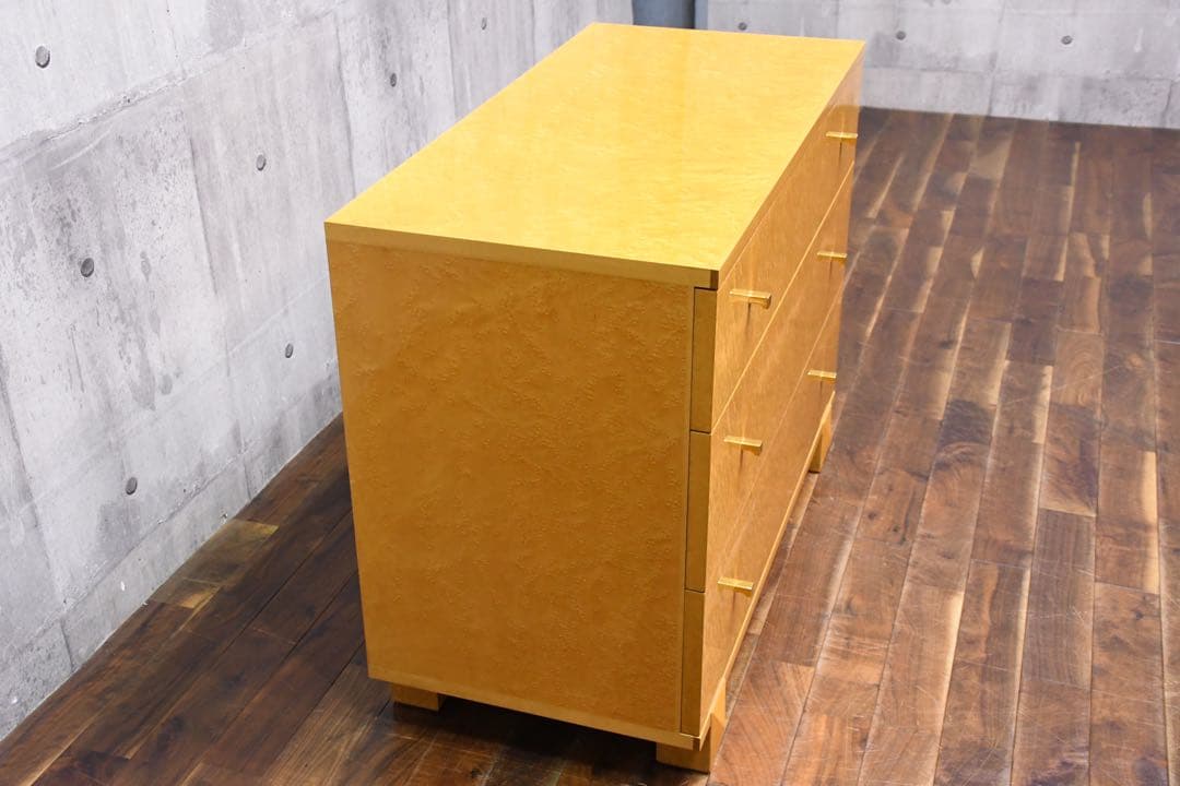 EBK26 IDC大塚家具 スプレンダー 3段チェスト バーズアイメープル