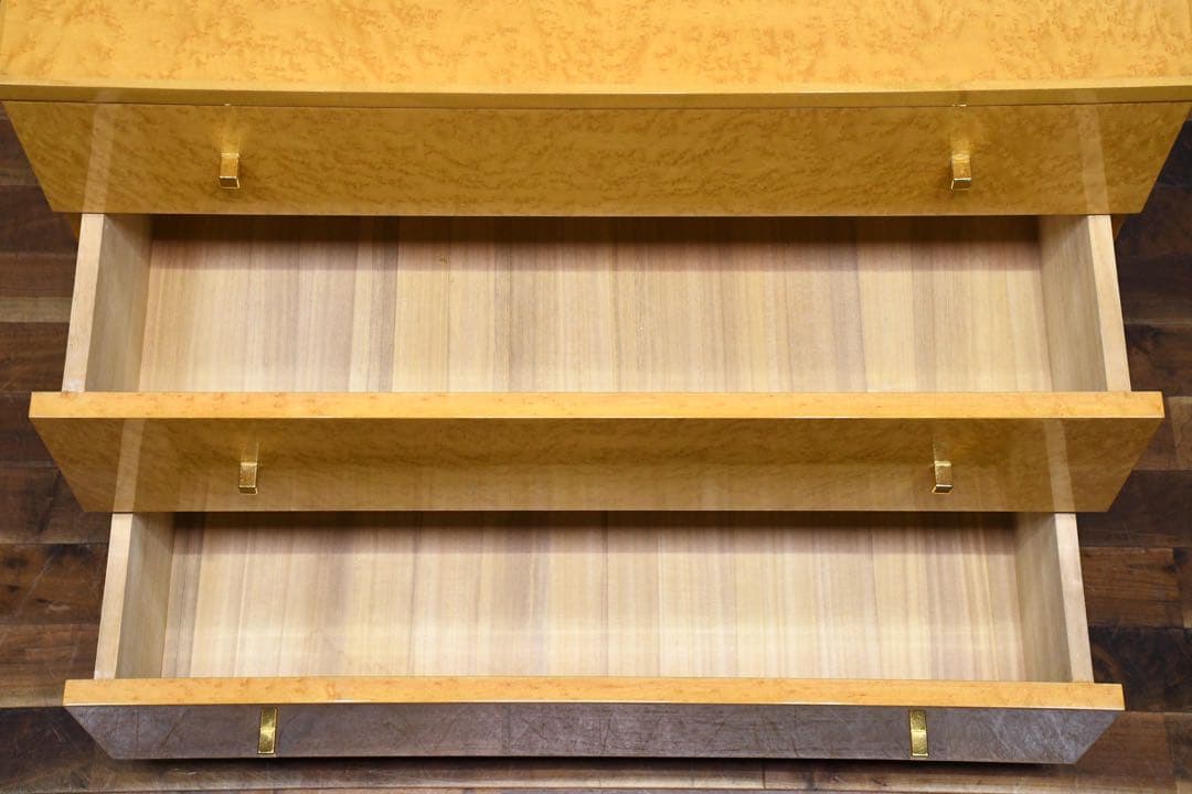 EBK26 IDC大塚家具 スプレンダー 3段チェスト バーズアイメープル