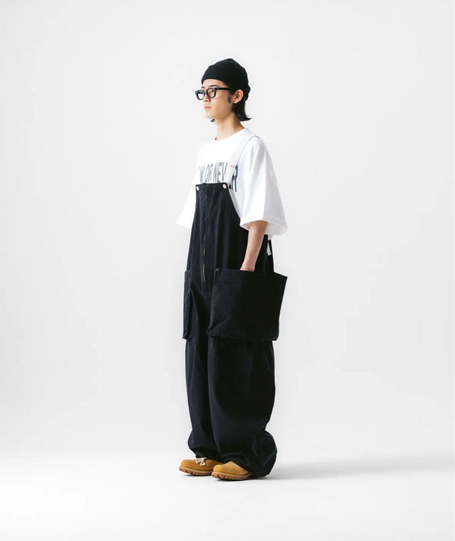 ANGLAN アングラン　バルーン　オーバーオール　ブラック　musinsa