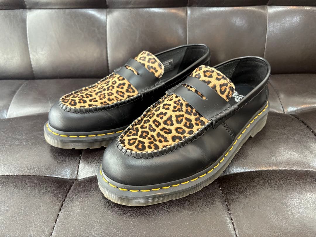 ドクターマーチンレオパード柄ローファーus11ヴィヴィアンコムデギャルソン29