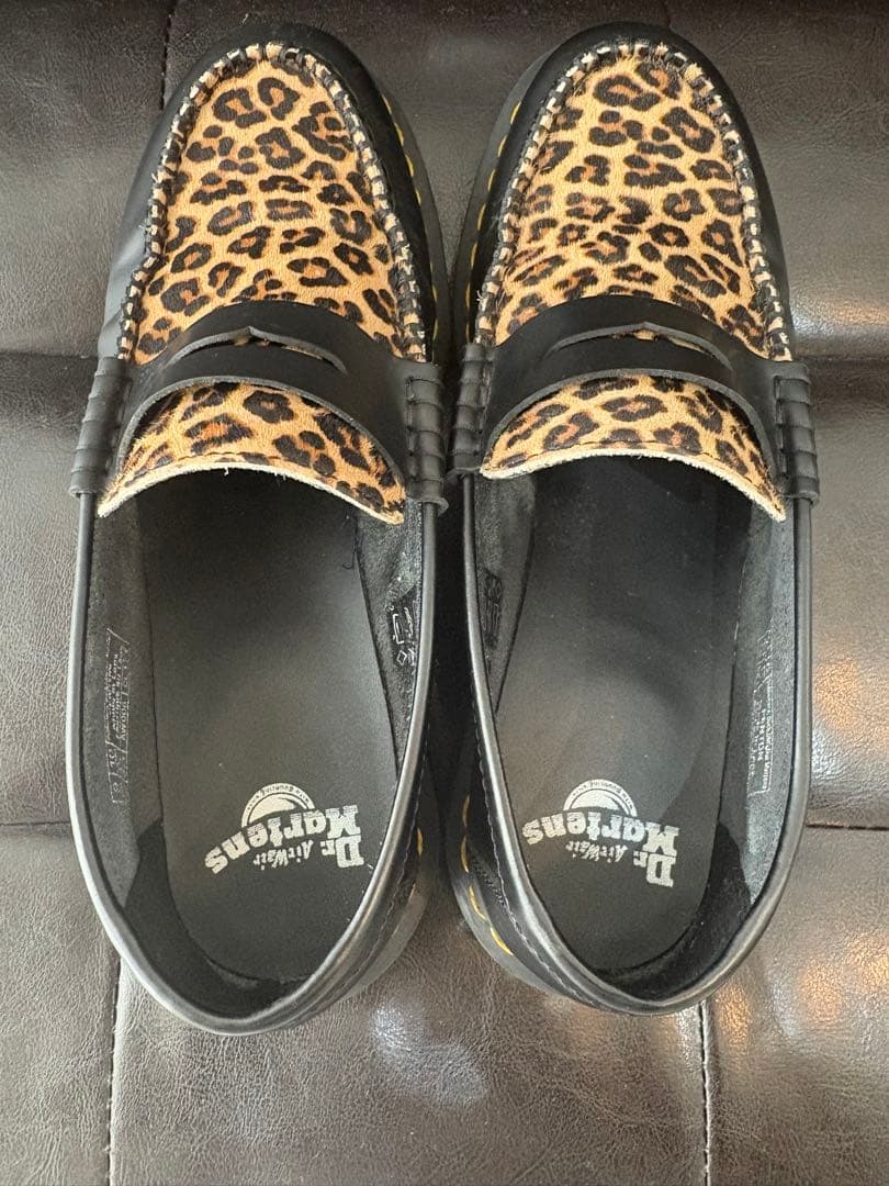 ドクターマーチンレオパード柄ローファーus11ヴィヴィアンコムデギャルソン29