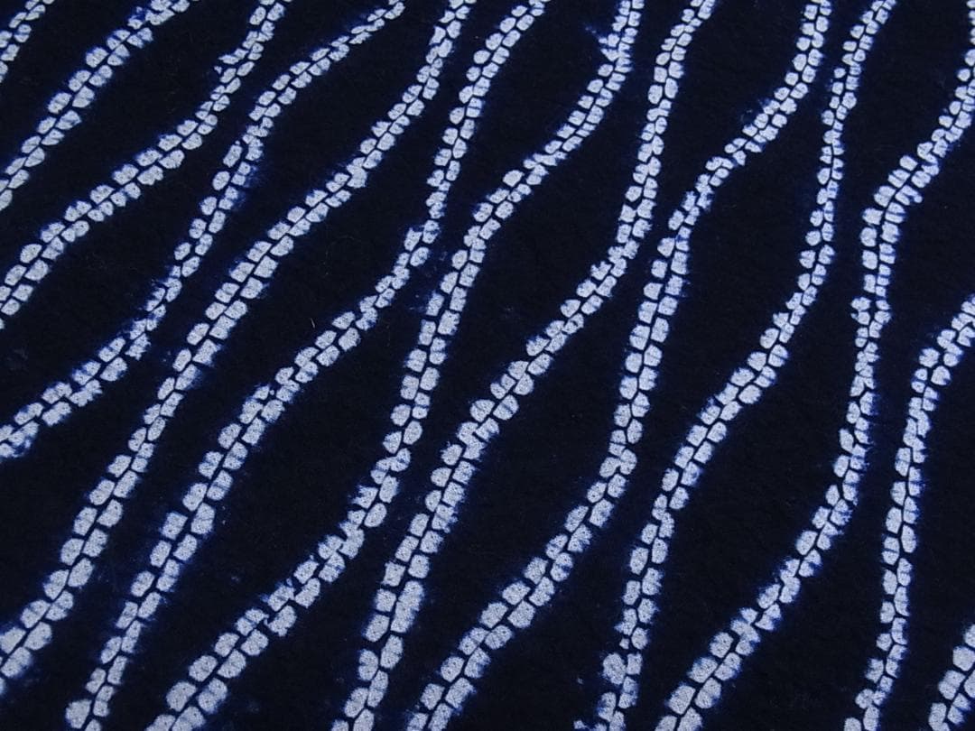 eふれんず◆有松鳴海絞り　夏物　浴衣　立沸文　綿◆am1048