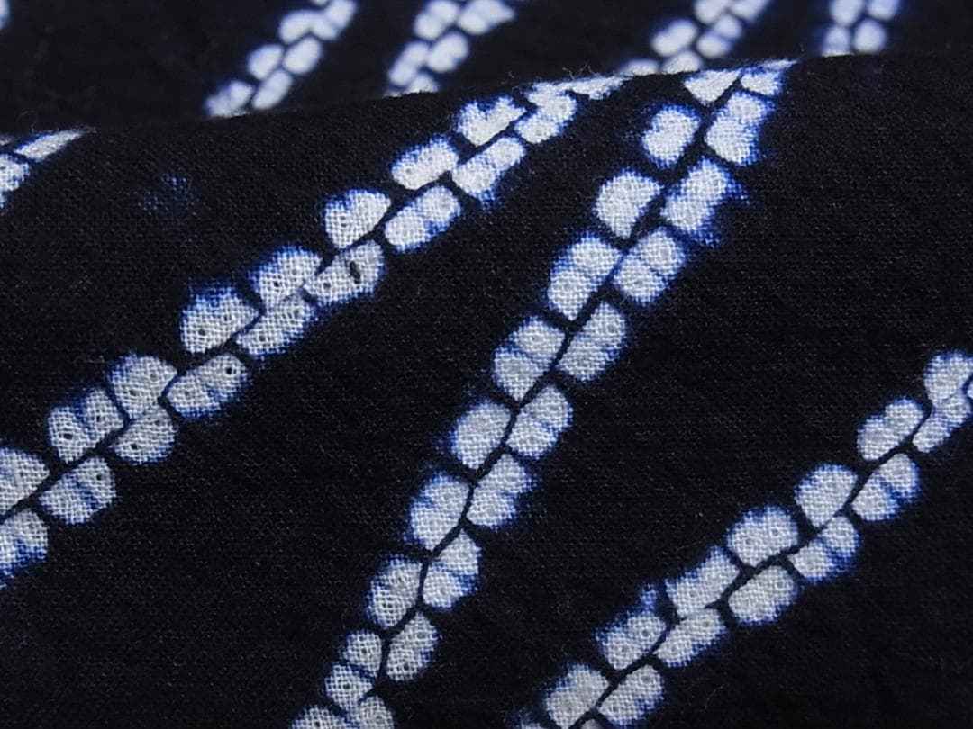 eふれんず◆有松鳴海絞り　夏物　浴衣　立沸文　綿◆am1048