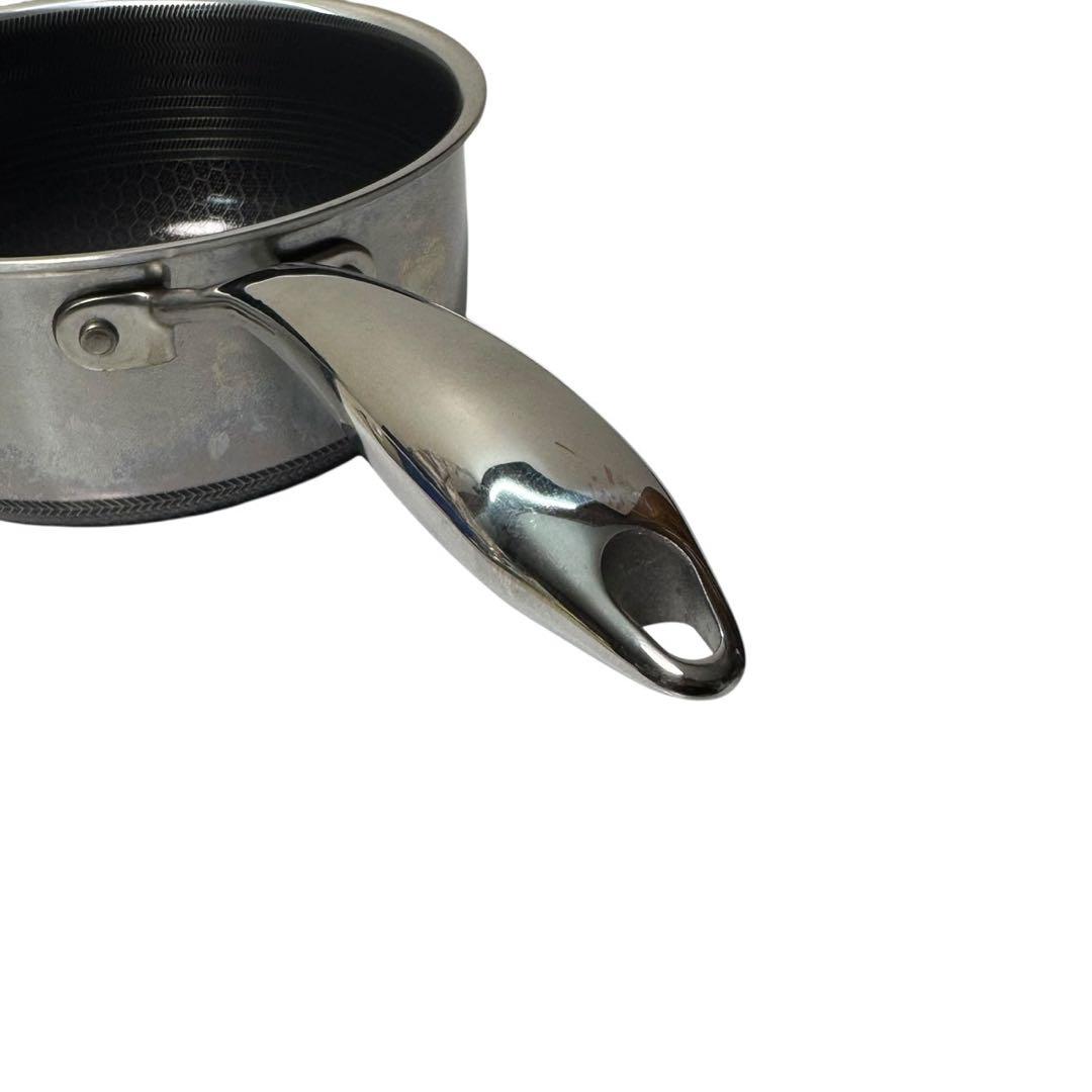 HexClad ハイブリッド ノンスティック 片手鍋 蓋付き