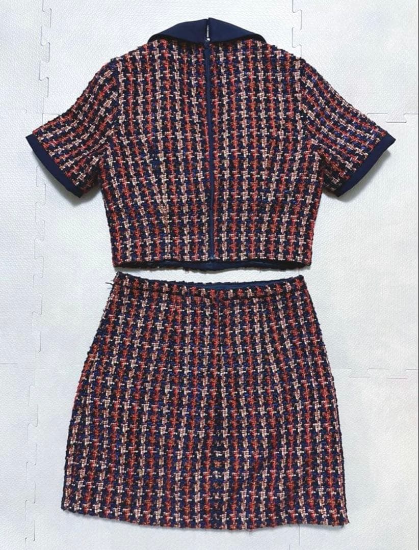 ローブドフルール キャバクラ ドレス セットアップ ツイード ビジュー