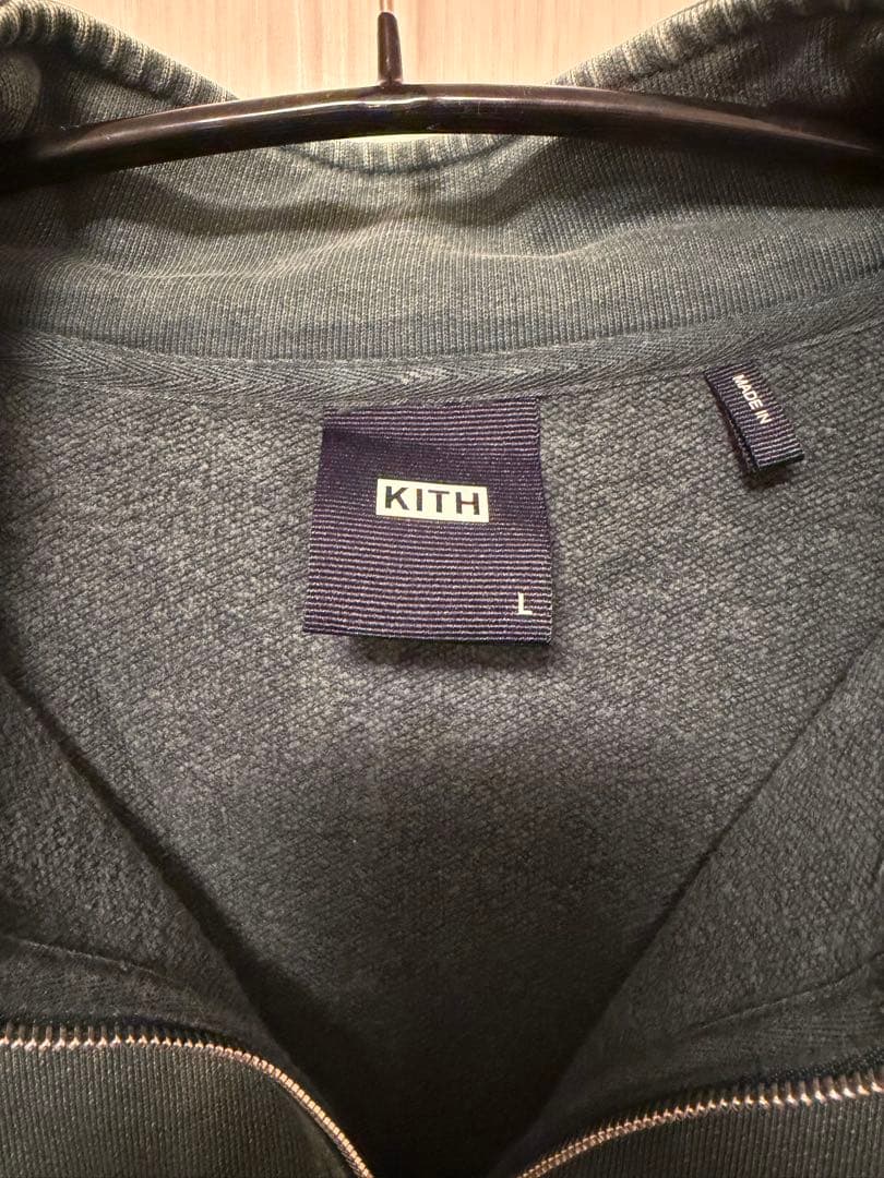 m*a様 Kith ダークグリーン クォータージップ Ꮮサイズ