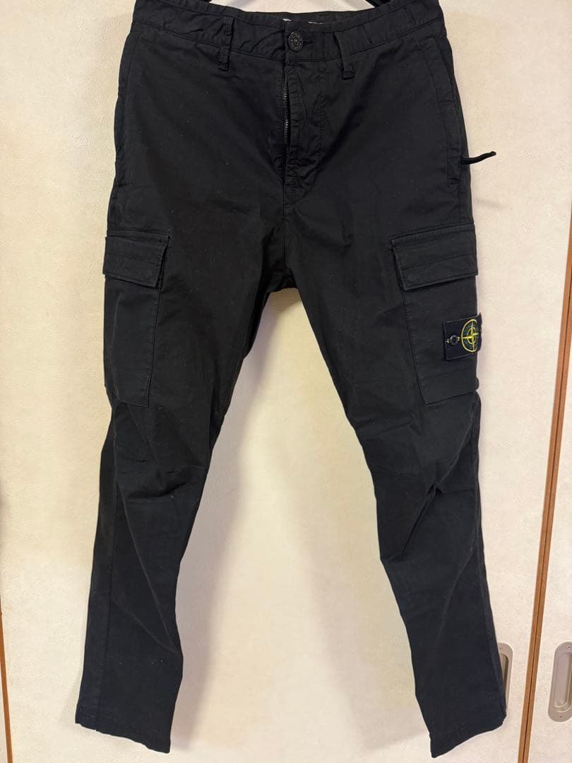 Stone  ブラックカーゴパンツ ストーンアイランド