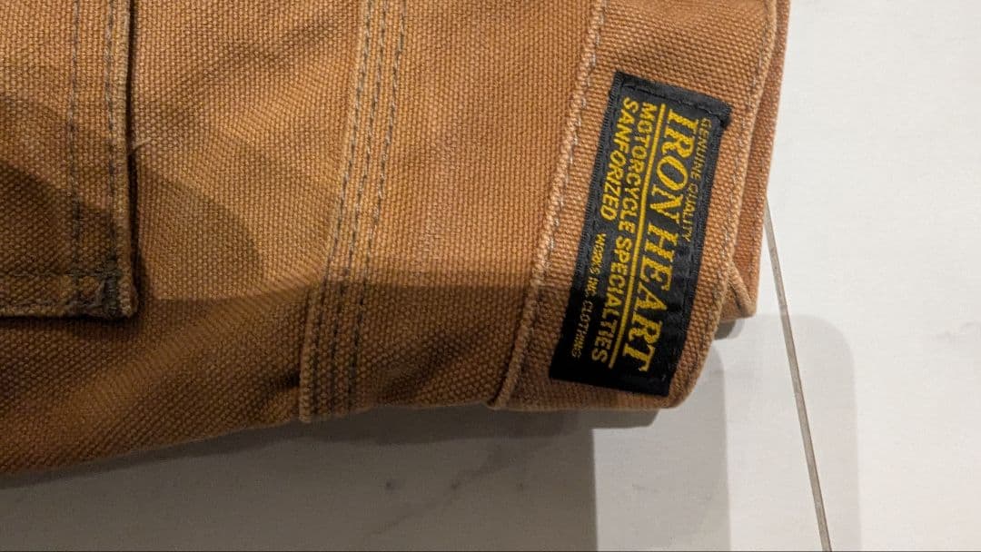 IRON HEART アイアンハート　ロガー　ダブルニーワークパンツ　w33