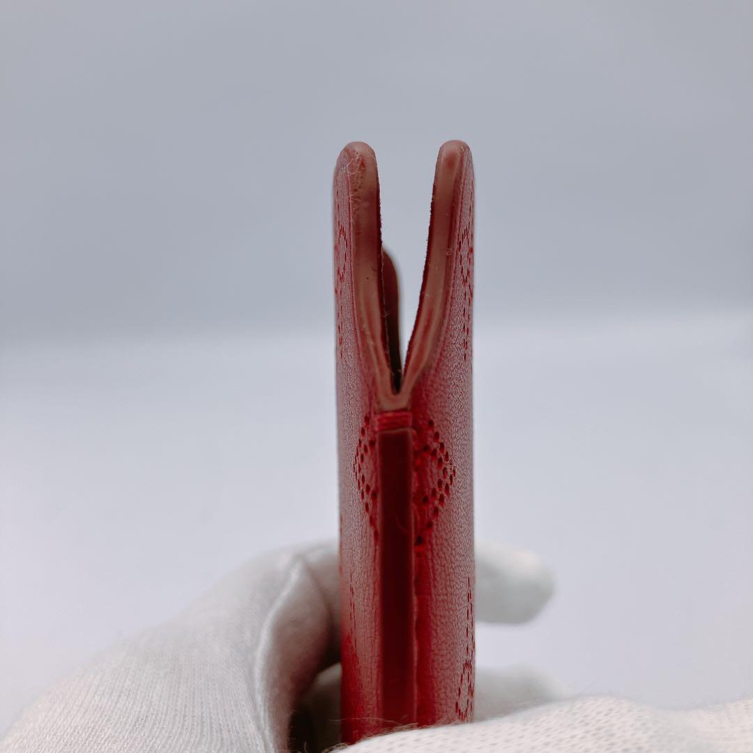 ✨極美品✨　LOUIS VUITTON ルイヴィトン　携帯ケース　レザー　赤