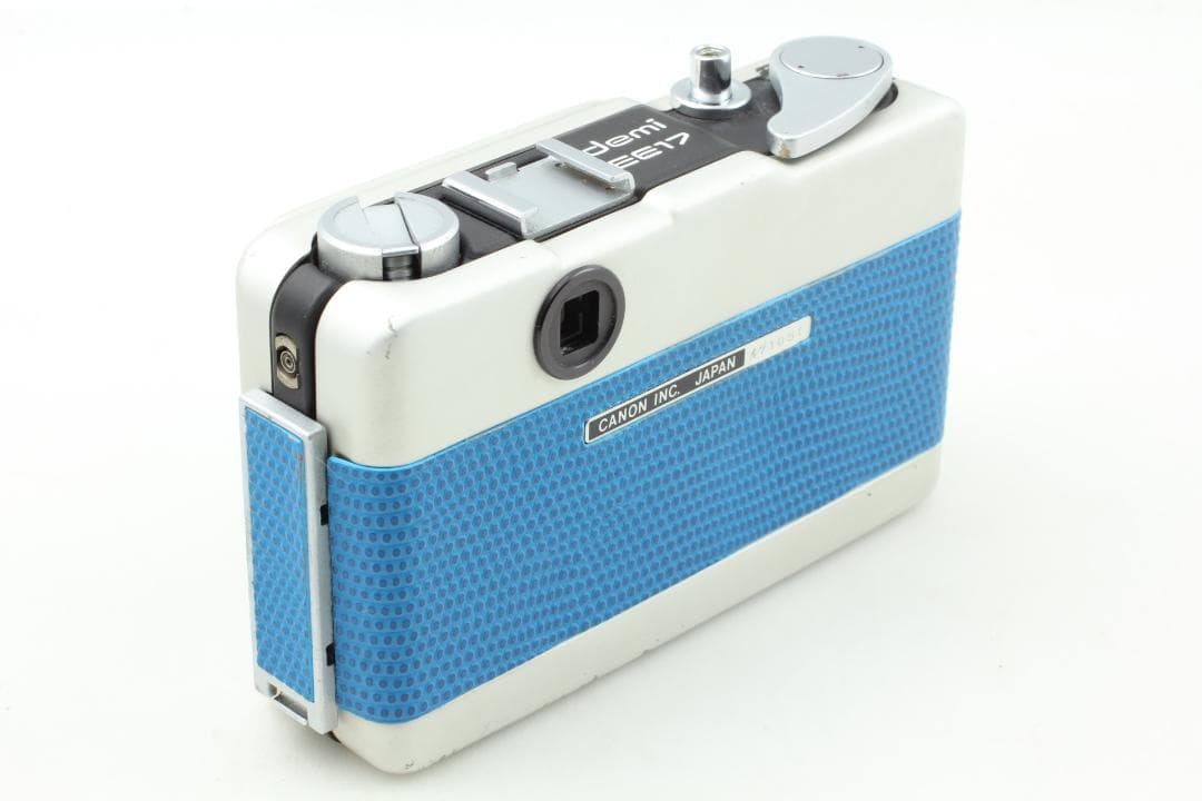 【整備済　美品】ブルー Canon Demi EE17　ハーフカメラ　露出計OK