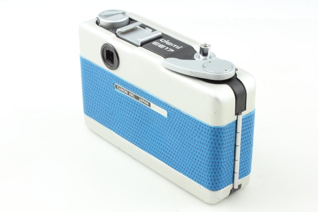 【整備済　美品】ブルー Canon Demi EE17　ハーフカメラ　露出計OK