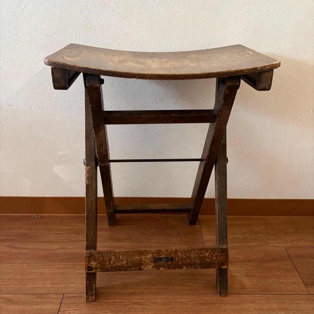 希少　ヴィンテージ RICCAR リッカー　折りたたみスツール　椅子　ミシン