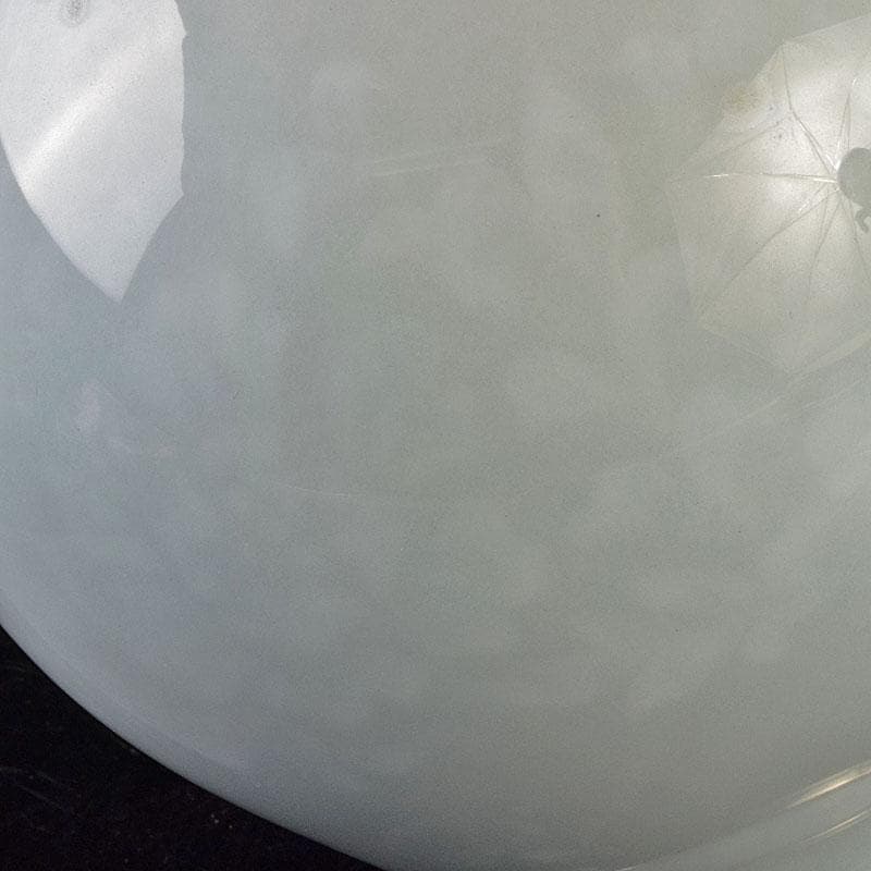 Gojyo　七宝焼　安藤七宝店造　青玉釉唐草文花瓶　共箱　D　R9181H