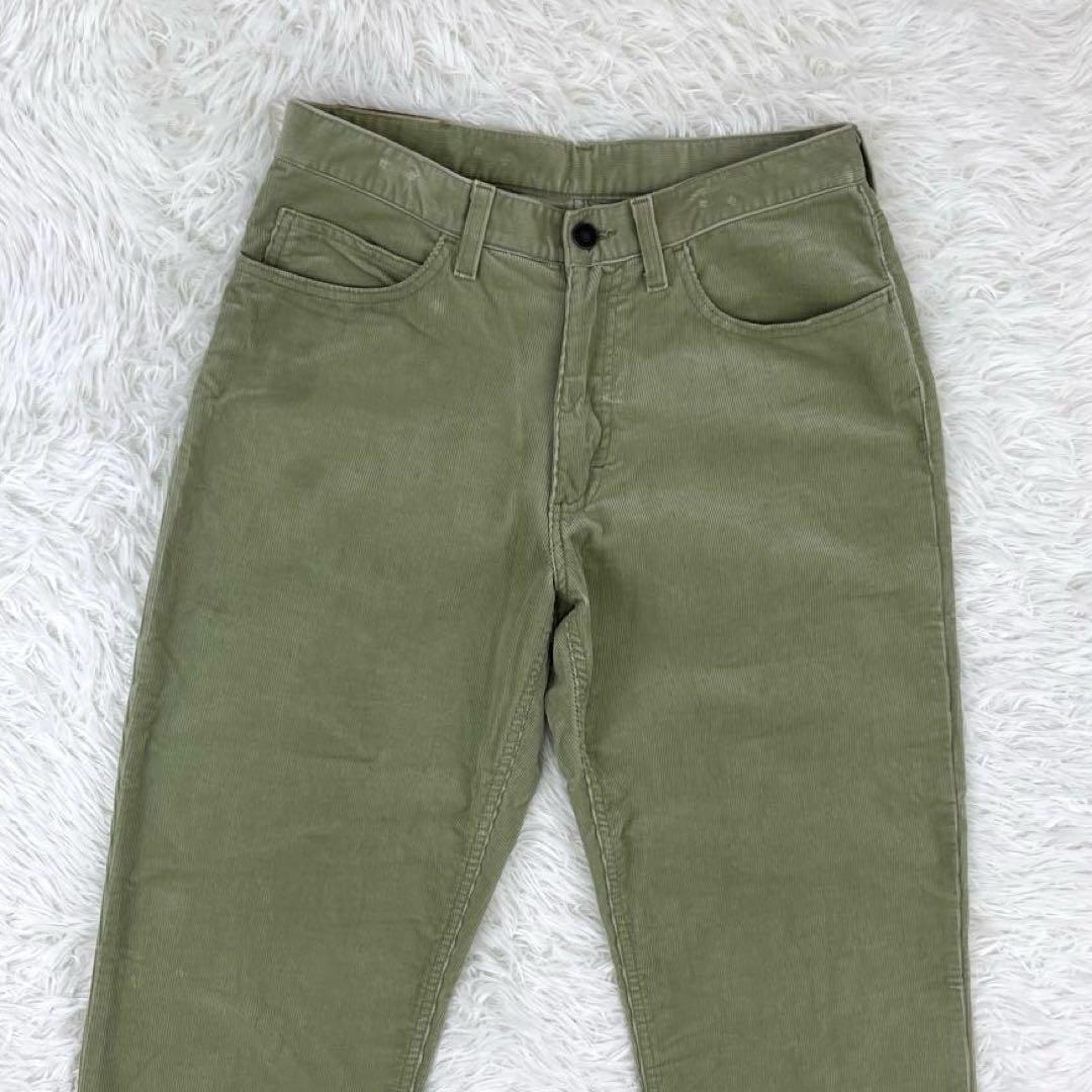 ロロピアーナ・コットン・コーデュロイパンツ・チノパン・革パッチ・テーパード・32