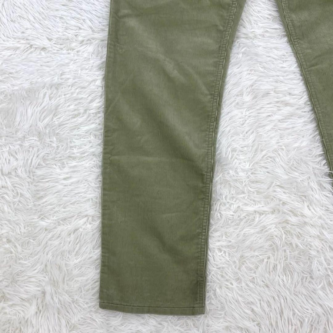 ロロピアーナ・コットン・コーデュロイパンツ・チノパン・革パッチ・テーパード・32