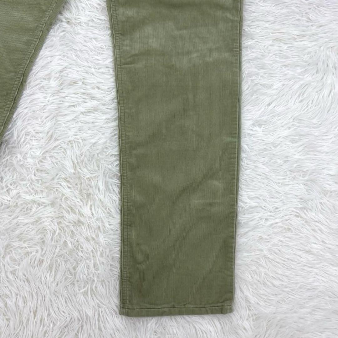 ロロピアーナ・コットン・コーデュロイパンツ・チノパン・革パッチ・テーパード・32