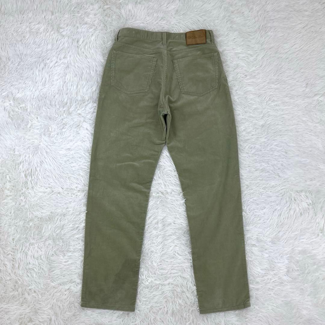 ロロピアーナ・コットン・コーデュロイパンツ・チノパン・革パッチ・テーパード・32