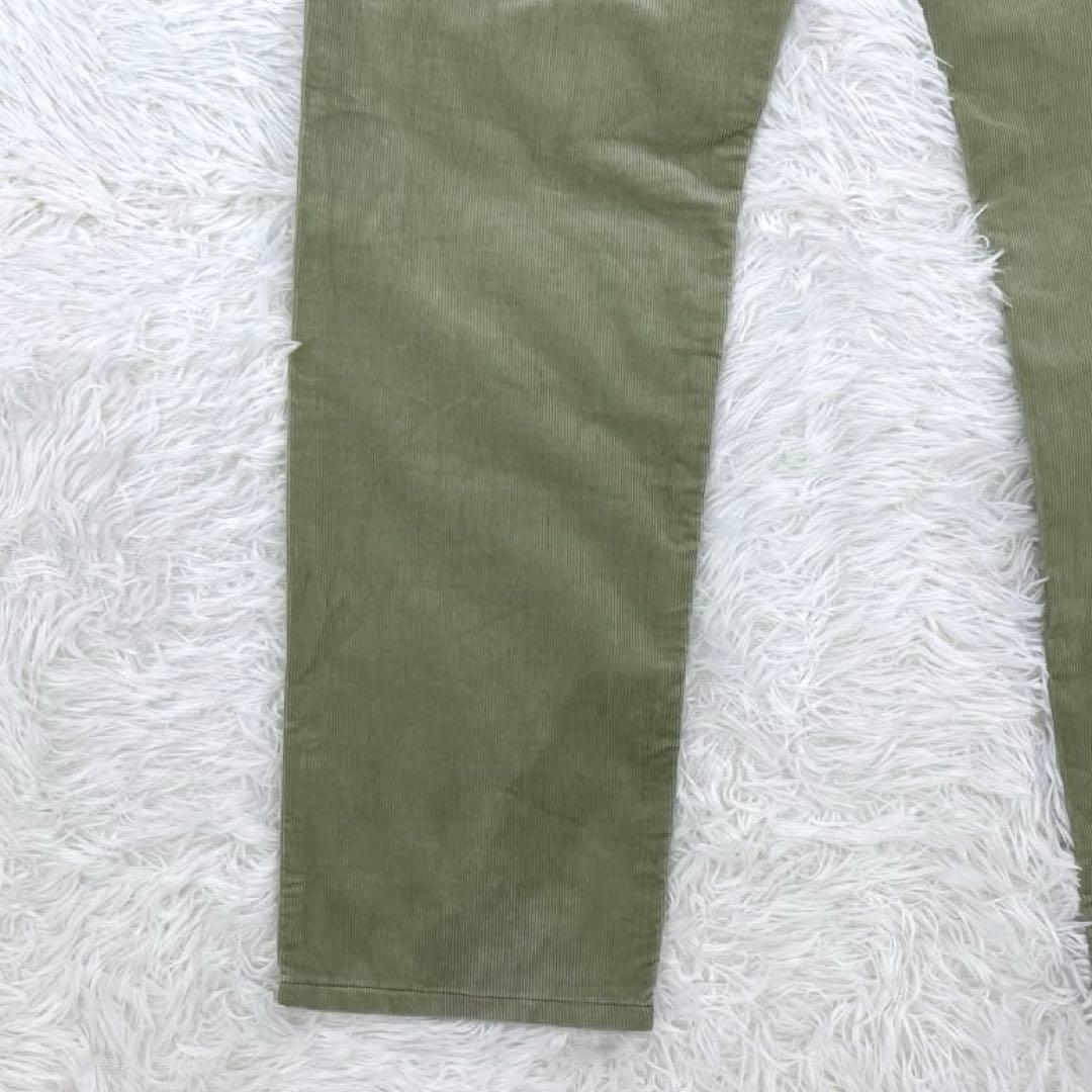 ロロピアーナ・コットン・コーデュロイパンツ・チノパン・革パッチ・テーパード・32