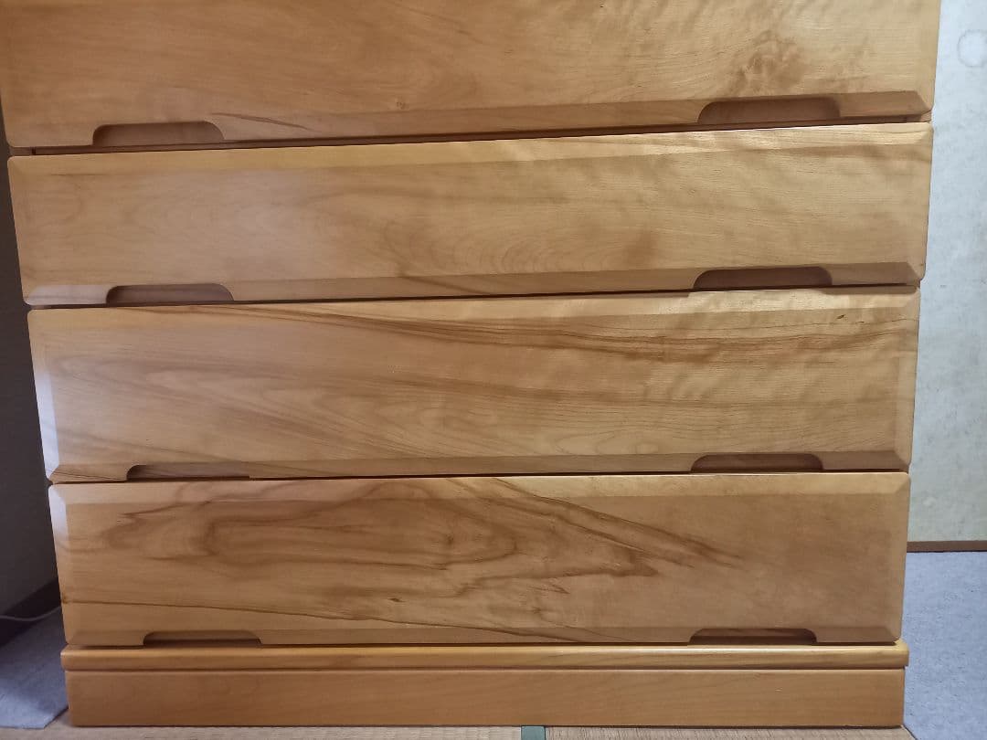 洋服タンス チェスト ナチュラル カントリー 水目桜 ミズメサクラ 総桐 民芸