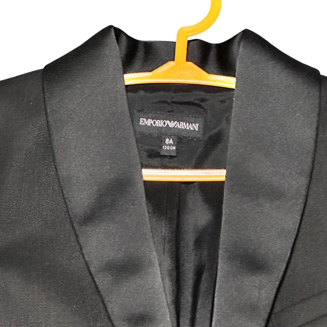 【極美品】エンポリ アルマーニ KIDS ブラック ジャケット 130cm 8A
