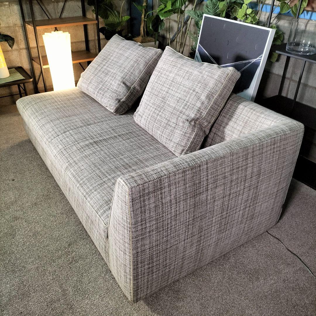 く*め様 arflex SONA 右アームソファ クッション2個付 展示品【20