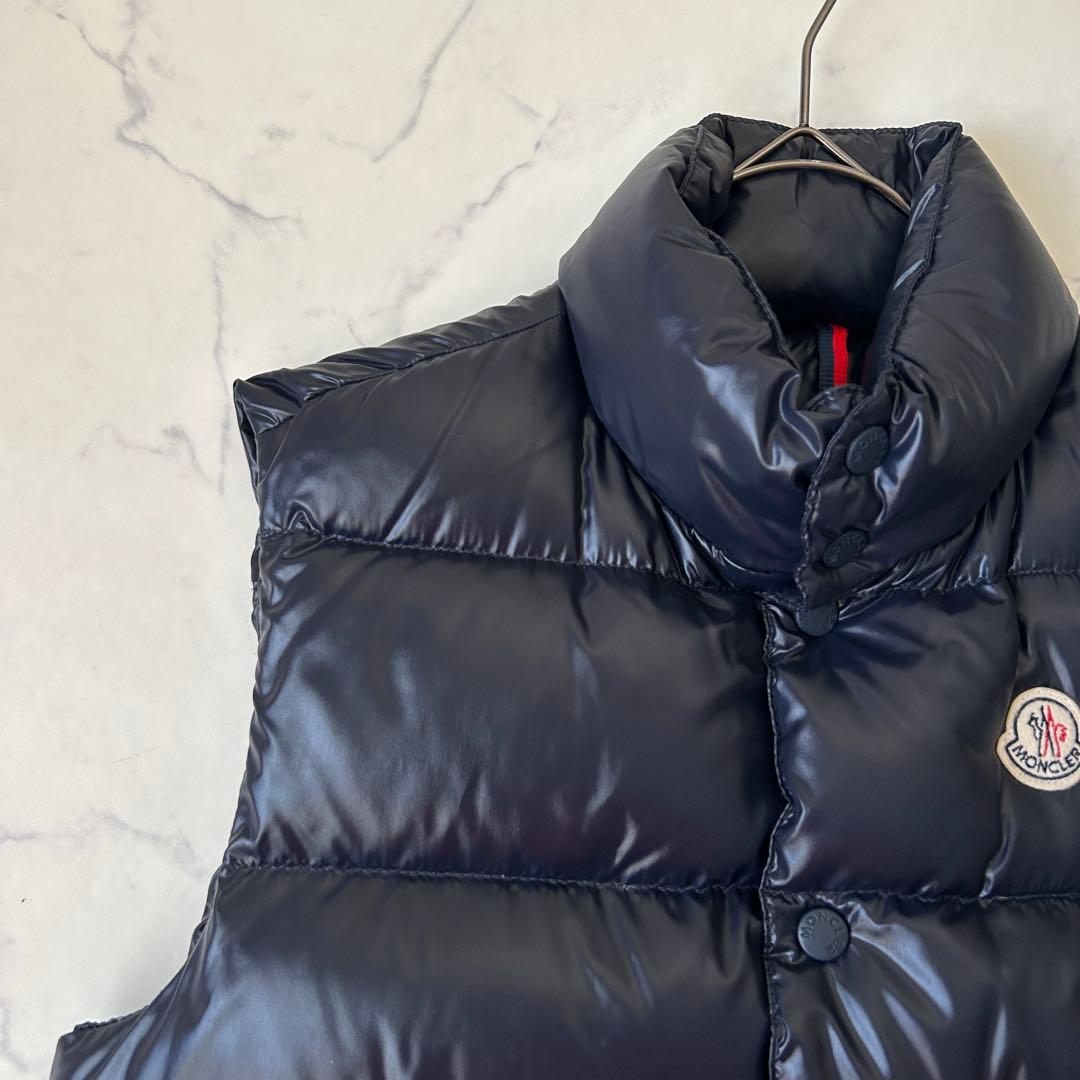 未使用級 モンクレール ダウンベスト GIDE ワッペン ネイビー