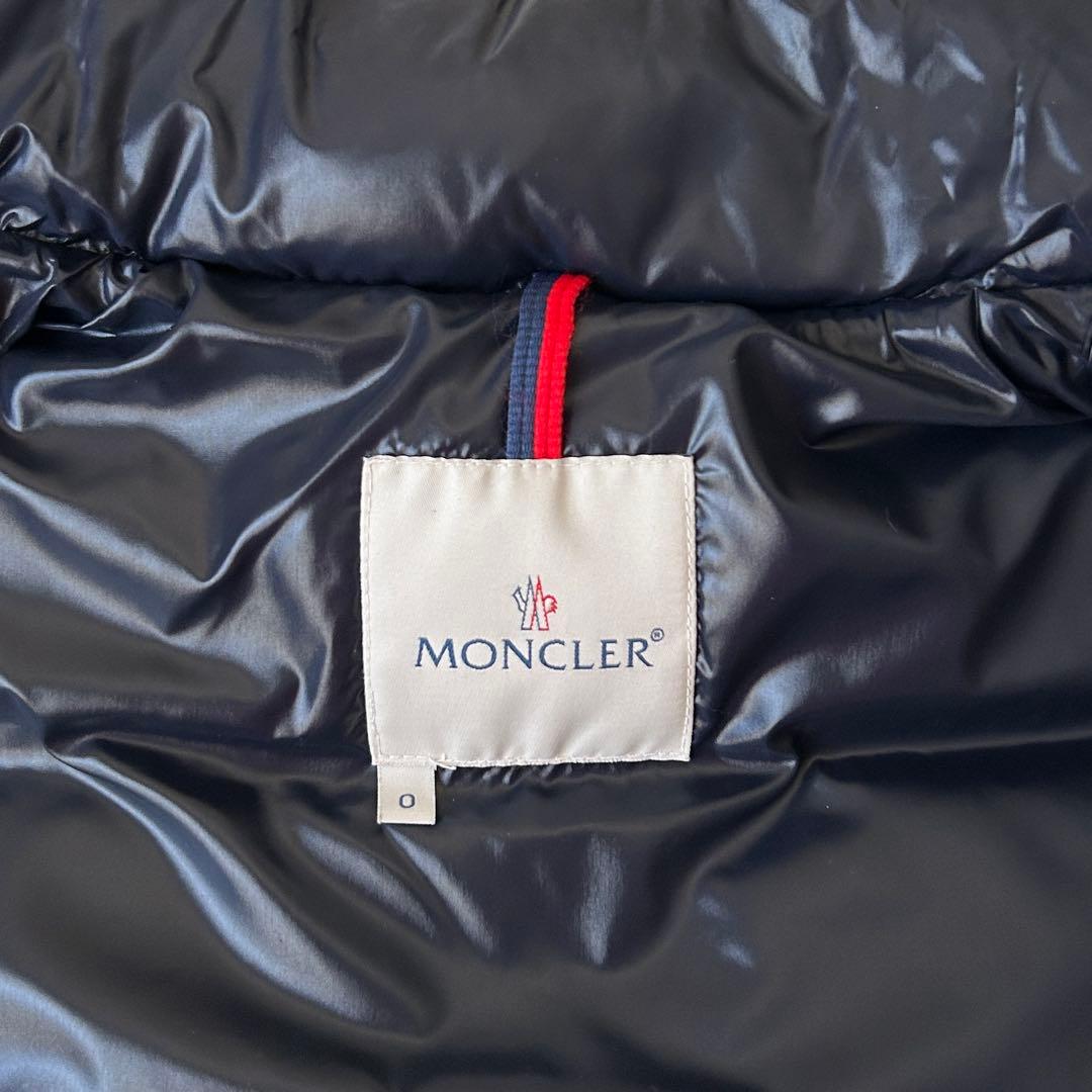 未使用級 モンクレール ダウンベスト GIDE ワッペン ネイビー